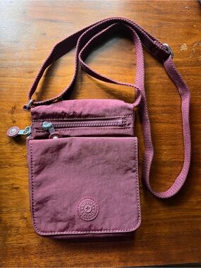 Kipling mini eldorado cross body bag Merlot color